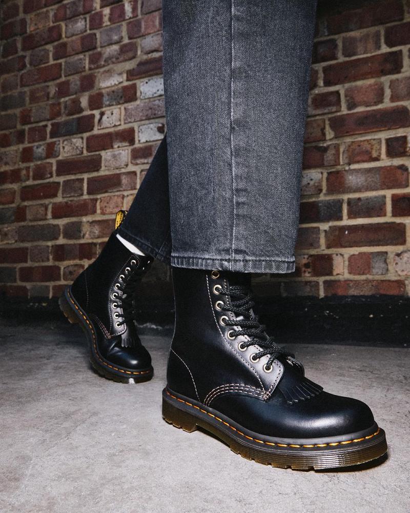 Dr Martens 1460 Pascal Abruzzo Lær Ankelstøvletter Dame Svarte | Norge 8TCE